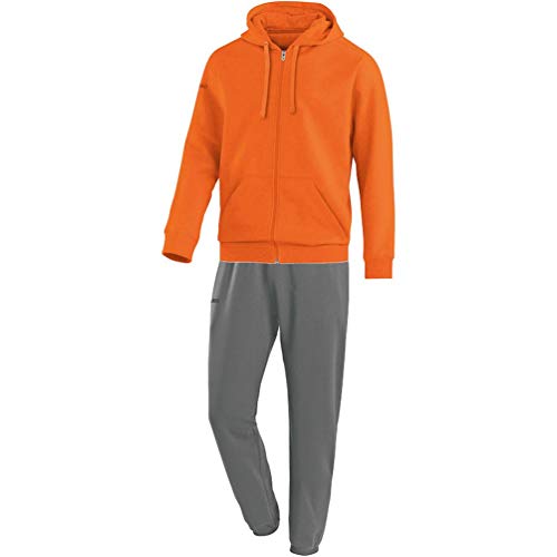 JAKO Kinder Jogginganzug Team mit Kapuze, neonorange, 128, M9633 JAKO Kinder Jogginganzug Team mit Kapuze, neonorange, 128, M9633 von JAKO