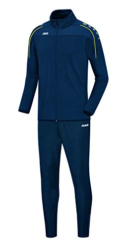 JAKO Kinder Trainingsanzug Classico, nightblue/citro, 128, M8150 von JAKO