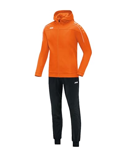 JAKO Trainingsanzug Kinder Polyester Classico mit Kapuze Neonorange Gr. 164 - Jogginganzug 2-teilig für Sport und Alltag, Jogginghose & Trainingsjacke JAKO Trainingsanzug Kinder Polyester Classico mit Kapuze Neonorange Gr. 164 - Jogginganzug 2-teilig für Sport und Alltag, Jogginghose & Trainingsjacke von JAKO