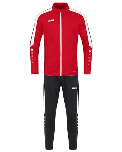 JAKO Kinder Trainingsanzug Polyester Power, Rot, 116 JAKO Kinder Trainingsanzug Polyester Power, Rot, 116 von JAKO
