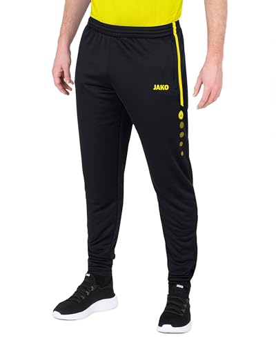 JAKO Unisex Kinder Active Trainingshose Lang, Schwarz/Neongelb, 140 EU JAKO Unisex Kinder Active Trainingshose Lang, Schwarz/Neongelb, 140 EU von JAKO