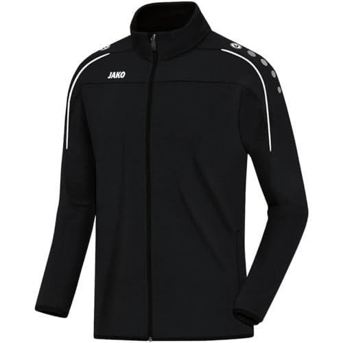 JAKO Herren Classico træningsjakke Trainingsjacke Mit Durchgehendem Rv, Schwarz, 128 EU von JAKO