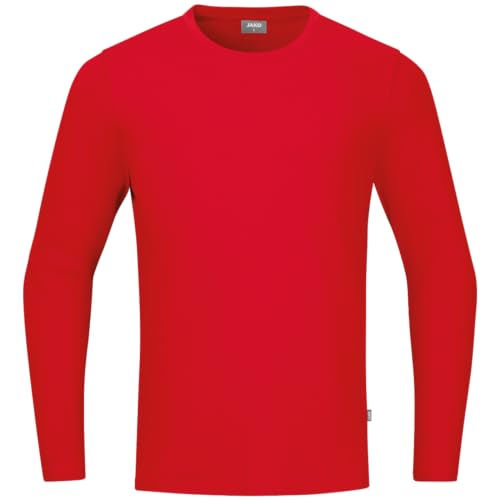 JAKO Longsleeve Organic, Größe:S, Farbe:rot von JAKO