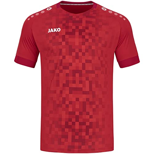 JAKO Herren Trikot Pixel (Kurzarm), Sportrot, S JAKO Herren Trikot Pixel (Kurzarm), Sportrot, S von JAKO
