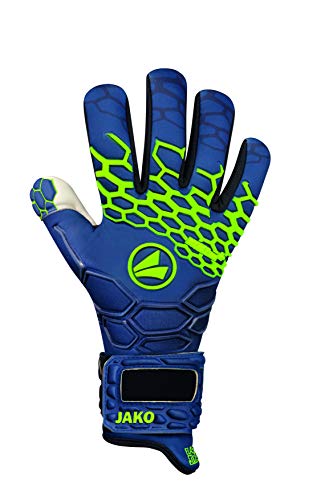 JAKO Uni Torwart-handschuh Prestige GIGA Negative Cut, navy/lemon, 11.5, 2551 von JAKO