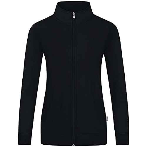 Jako Women Freizeitjacke Sweatjacke Doubletex, Schwarz, C9830-800, 36 von JAKO