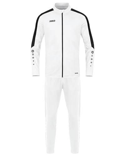 JAKO Herren Trainingsanzug Polyester Power, Weiß, L JAKO Herren Trainingsanzug Polyester Power, Weiß, L von JAKO