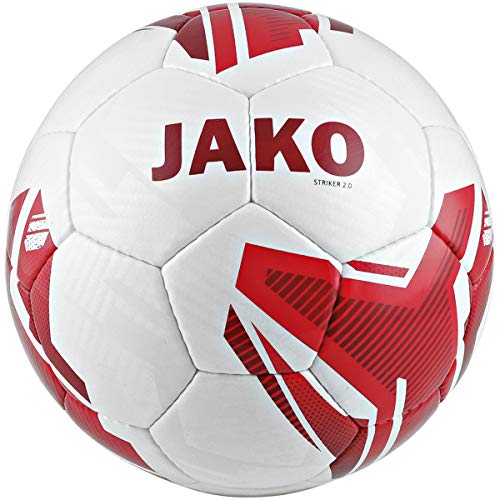 JAKO Fußbälle Trainingsball Striker 2.0, weiß/rot, 3, 2353 von JAKO