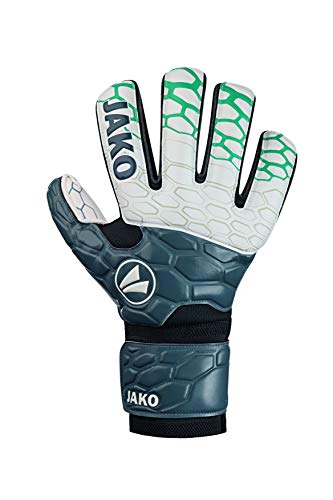 JAKO Uni Torwart-handschuh Prestige Basic RC Protection, anthrazit/türkis, 9, 2552 von JAKO