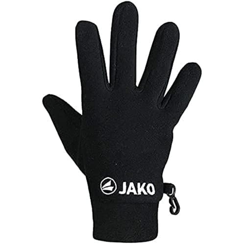 JAKO Unisex Fleecehandschuhe, Schwarz, 6 von JAKO