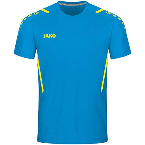 JAKO Unisex Kinder Jersey Trikot Challenge, Jako Blau/Neongelb, 152 EU von JAKO