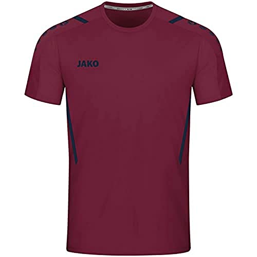 JAKO Unisex Kinder Jersey Trikot Challenge, Maroon/Marine, 128 EU JAKO Unisex Kinder Jersey Trikot Challenge, Maroon/Marine, 128 EU von JAKO