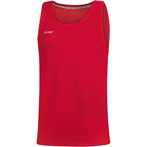 JAKO Unisex Kinder Run 2.0 Kinder Tanktop, Sportrot, 164 EU von JAKO