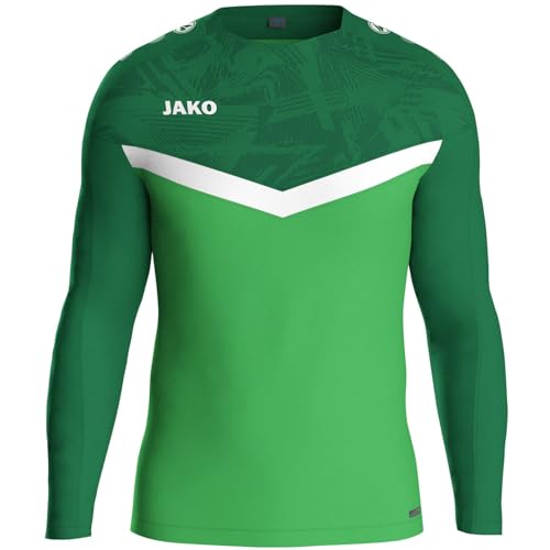 JAKO ICONIC Kinder Sweatshirt Jungen und Mädchen - Atmungsaktiver Unisex Sport Pullover mit wärmender Fleece-Innenseite, Maximale Bewegungsfreiheit von JAKO