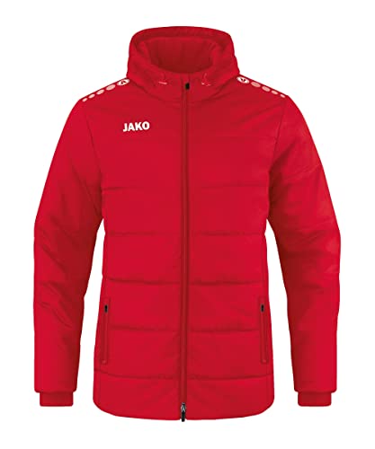 JAKO Unisex Kinder Team mit Kapuze Coachjacke, Rot, 152 EU JAKO Unisex Kinder Team mit Kapuze Coachjacke, Rot, 152 EU von JAKO