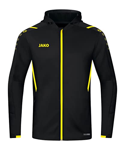 JAKO Kinder Kapuzenjacke Challenge, Schwarz/Citro, 164 JAKO Kinder Kapuzenjacke Challenge, Schwarz/Citro, 164 von JAKO