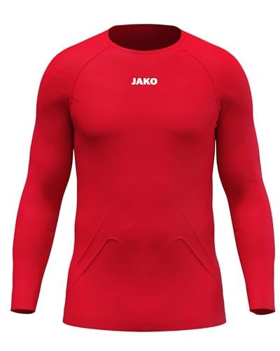 JAKO Unisex Longsleeve-Shirt Lightweight, rot, S von JAKO