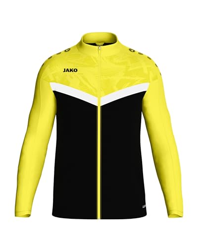 JAKO Herren Polyesterjacke Iconic Sportjacke, Schwarz/soft Yellow, L EU JAKO Herren Polyesterjacke Iconic Sportjacke, Schwarz/soft Yellow, L EU von JAKO