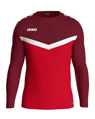 JAKO Unisex Iconic Sweatshirt, Rot/Weinrot, M EU JAKO Unisex Iconic Sweatshirt, Rot/Weinrot, M EU von JAKO