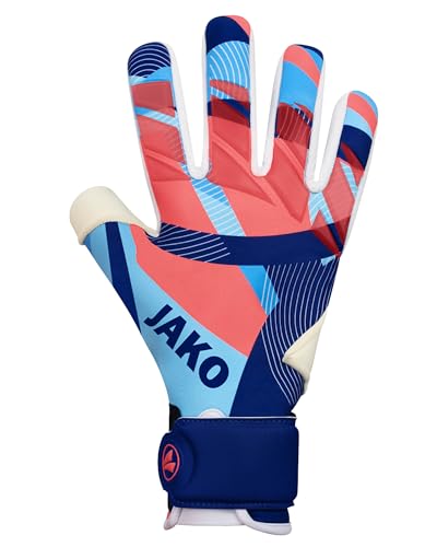 JAKO Unisex Torwart-Handschuhe River GIGA NC, Navy/SkyBlue/Coral, 10 JAKO Unisex Torwart-Handschuhe River GIGA NC, Navy/SkyBlue/Coral, 10 von JAKO