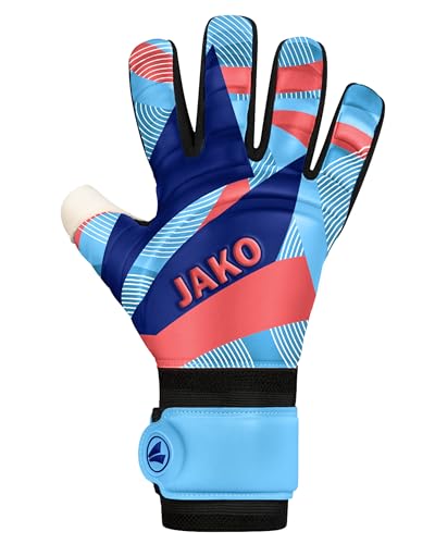 JAKO Unisex Torwart-Handschuhe River Supersoft NC, SkyBlue/Coral/Navy, 8,5 JAKO Unisex Torwart-Handschuhe River Supersoft NC, SkyBlue/Coral/Navy, 8,5 von JAKO