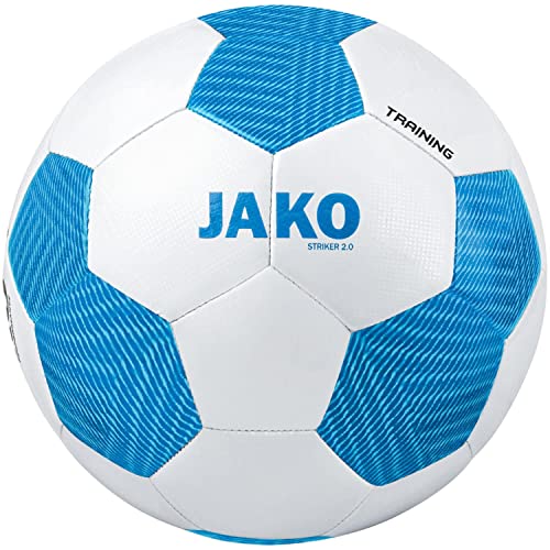JAKO Unisex Trainingsball Striker 2.0, Weiß/Jako-Blau, 5 JAKO Unisex Trainingsball Striker 2.0, Weiß/Jako-Blau, 5 von JAKO