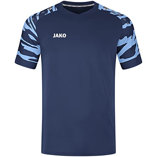 JAKO Herren Trikot Wild (Kurzarm), Navy/SkyBlue, XL von JAKO