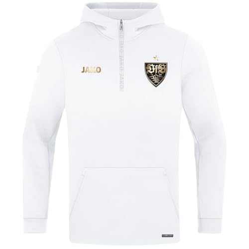 JAKO VfB Stuttgart Zip Hoody Pro Casual weiß Kapuzensweatshirt Sweat Kapuze, Größe:XXL JAKO VfB Stuttgart Zip Hoody Pro Casual weiß Kapuzensweatshirt Sweat Kapuze, Größe:XXL von JAKO