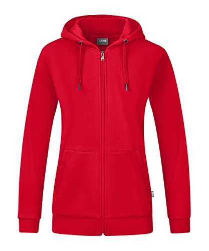 Jako Women Basic-/Kapuzen-Jacke Kapuzenjacke Organic, Rot, C6820-100, 44 Jako Women Basic-/Kapuzen-Jacke Kapuzenjacke Organic, Rot, C6820-100, 44 von JAKO