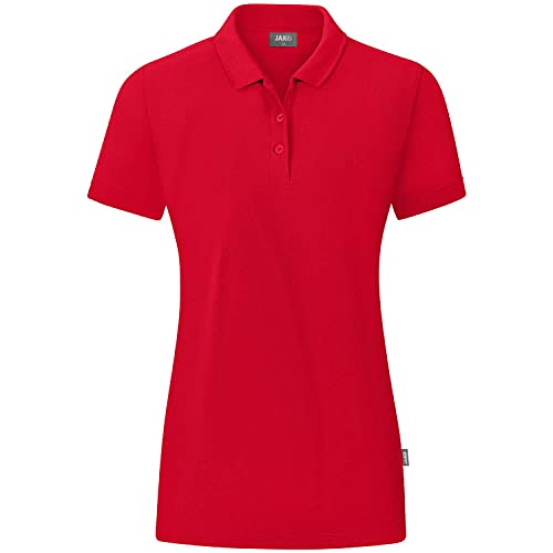 JAKO Women Polo Organic, Rot, C6320-100, 48 von JAKO