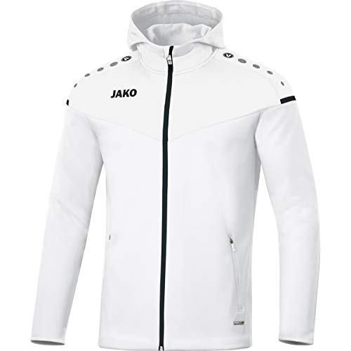 Jako Damen Kapuzenjacke Champ 2.0, weiß, 36, 6820 von JAKO