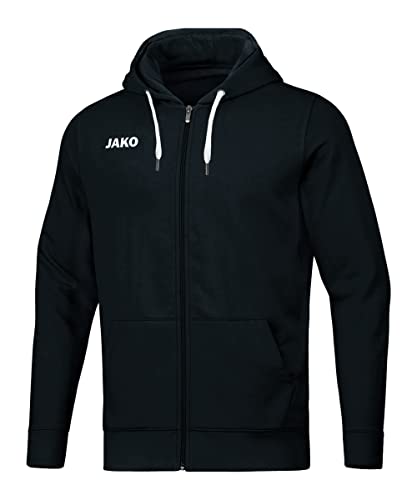 Jako Herren Kapuzenjacke Base, schwarz, L, 6865 von JAKO