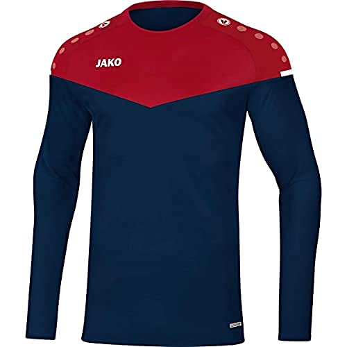 Jako Herren Sweat Champ 2.0, marine/chili rot, M, 8820 von JAKO