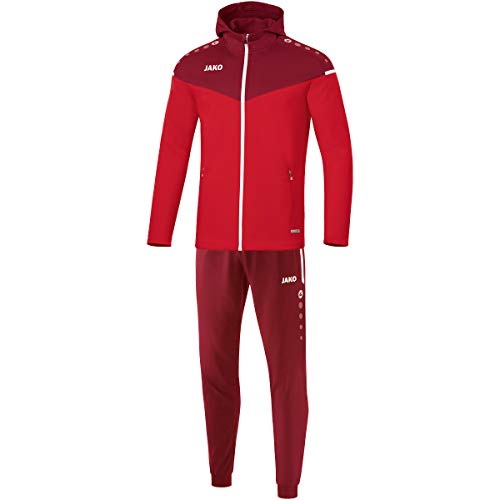 Jako Herren Trainingsanzug Polyester Champ 2.0 mit Kapuze, rot/Weinrot, L, M9420 Jako Herren Trainingsanzug Polyester Champ 2.0 mit Kapuze, rot/Weinrot, L, M9420 von JAKO
