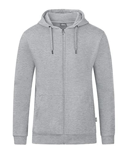 Jako Men Basic-/Kapuzen-Jacke Kapuzenjacke Organic, Hellgrau Meliert, C6820-520, 3XL Jako Men Basic-/Kapuzen-Jacke Kapuzenjacke Organic, Hellgrau Meliert, C6820-520, 3XL von JAKO
