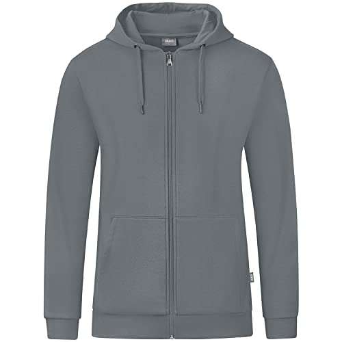 Jako Men Basic-/Kapuzen-Jacke Kapuzenjacke Organic, Steingrau, C6820-840, S von JAKO