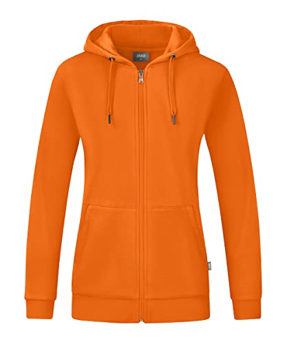 Jako Women Basic-/Kapuzen-Jacke Kapuzenjacke Organic, Orange, C6820-360, 38 von JAKO