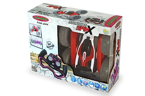 JAMARA 410176 SpinX Stuntcar, 2,4GHz-4WD, überschlagresistent, überwindet Fast jedes Hindernis und Extreme Steigungen, fährt auch auf dem Rücken, 360° Drehungen, LED, rot/schwarz JAMARA 410176 SpinX Stuntcar, 2,4GHz-4WD, überschlagresistent, überwindet Fast jedes Hindernis und Extreme Steigungen, fährt auch auf dem Rücken, 360° Drehungen, LED, rot/schwarz von JAMARA