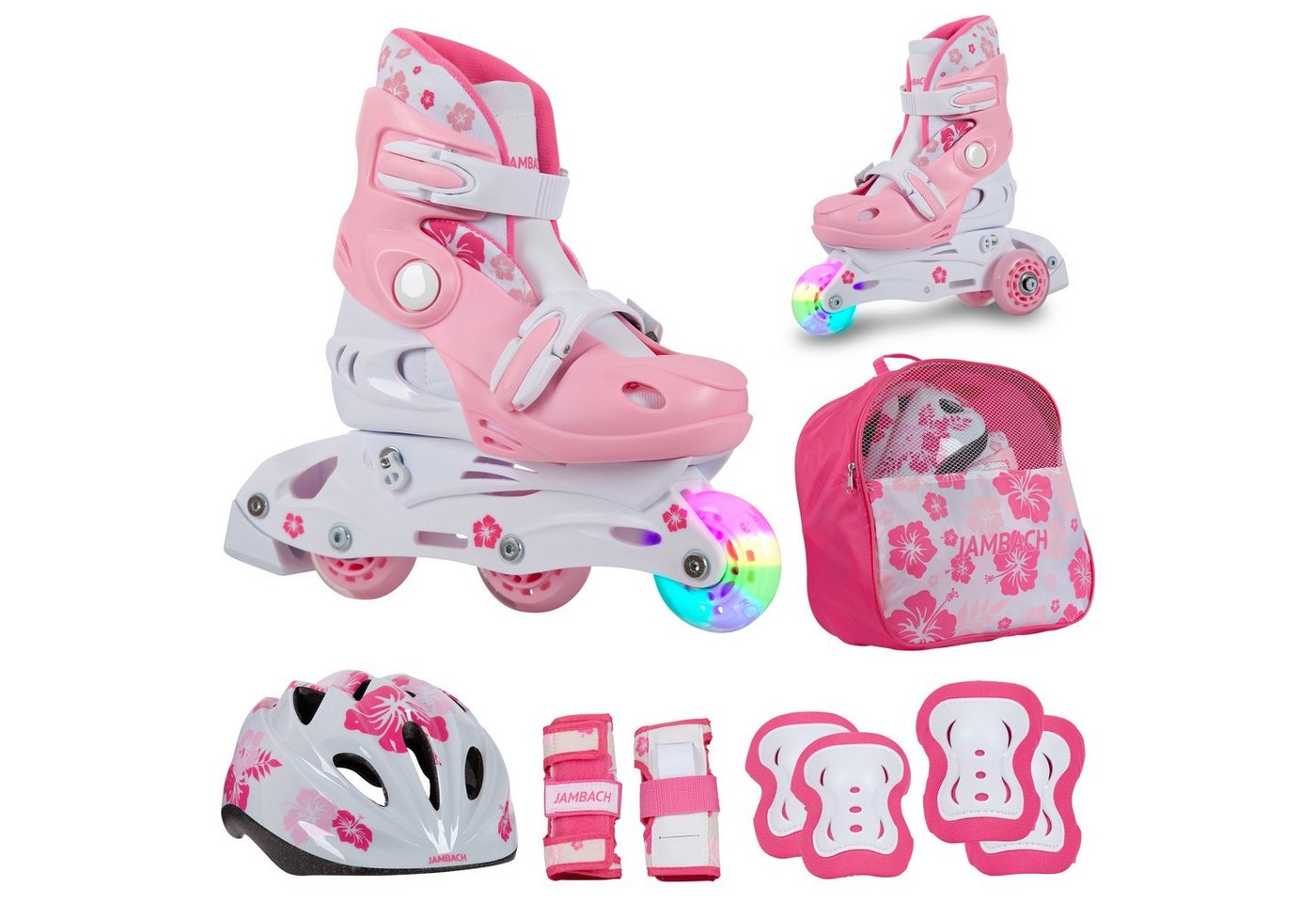 JAMBACH Inlineskates, verstellbare Größe blinkende Rolle Einsteiger Set JAMBACH Inlineskates, verstellbare Größe blinkende Rolle Einsteiger Set von JAMBACH