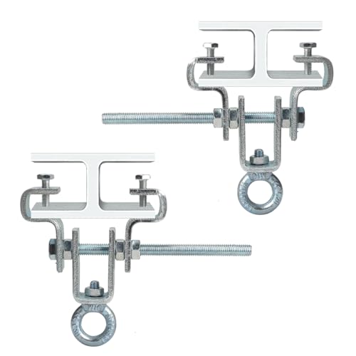JAOGAUS I-Beam Aufhänger 2 Stuck, Stahlträgerklemme Geeignet Boxsack Aufhängung, Einstellbar von 63mm bis 220mm Hält 204kg Schwerkraft Stand, Heavy Duty Steel Perforated Boxsackaufhänger JAOGAUS I-Beam Aufhänger 2 Stuck, Stahlträgerklemme Geeignet Boxsack Aufhängung, Einstellbar von 63mm bis 220mm Hält 204kg Schwerkraft Stand, Heavy Duty Steel Perforated Boxsackaufhänger von JAOGAUS