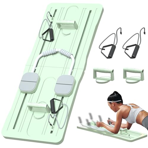 Multifunktionaler Ab Roller Automatischer Rebound, Ab Übungsbrett, Faltbares Bauchbrett mit Ellenbogenstütze und Widerstandsbändern, Pilates Board Multifunktionaler Ab Roller Automatischer Rebound, Ab Übungsbrett, Faltbares Bauchbrett mit Ellenbogenstütze und Widerstandsbändern, Pilates Board von JAOGAUS