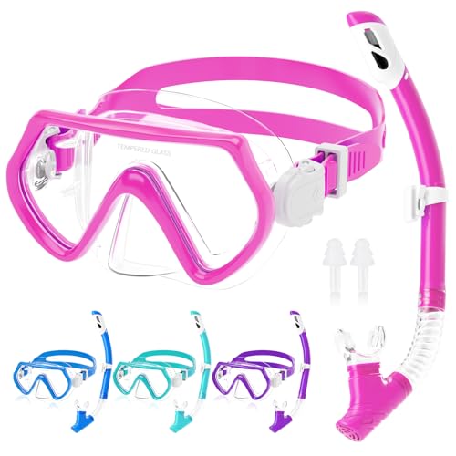 JATEKA Schwimmbrille Set für Kinder 4-12 Jahren-Rosa von JATEKA