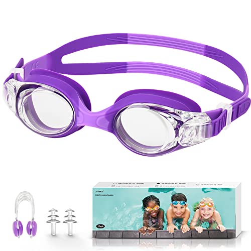 Schwimmbrille Kinder,Taucherbrille für Jungen und Mädchen,Anti UV-Schutz Kein Leck Schwimmbrillen,Anti-Beschlag Wasserdicht Swimming Goggles Set mit Ohrstöpsel und Nasenclip Schwimmbrille Kinder,Taucherbrille für Jungen und Mädchen,Anti UV-Schutz Kein Leck Schwimmbrillen,Anti-Beschlag Wasserdicht Swimming Goggles Set mit Ohrstöpsel und Nasenclip von JATEKA