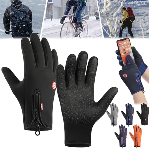 JAYASU Frostfit - Thermo Handschuhe, Thermo Handschuhe Herren Frostfit FüR Outdoor, Frostfit - Thermo Handschuhe Perfekt FüR Jedes Abenteuer, Frostfit Handschuhe, Winddicht Wasserdicht (Schwarz,L) von JAYASU