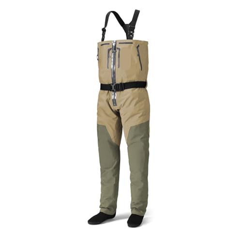 JBJYGSG Fishing Waders Atmungsaktive, umwandelbare Wathose for Fliegenfischen mit Brustbund und Reißverschluss, Angler-Wathose, Leichter Strumpffuß for Herren Für Angeln, Jagd(3XL) von JBJYGSG