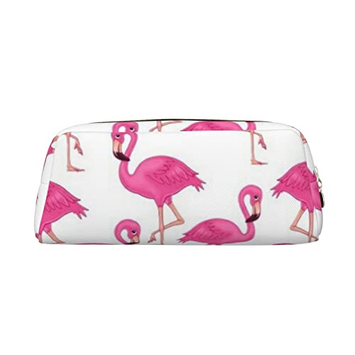 JBYJBX Federmäppchen mit rotem Flamingo-Druck, geräumiges und stilvolles Federmäppchen mit Reißverschluss, für Büro, gold, One Size von JBYJBX