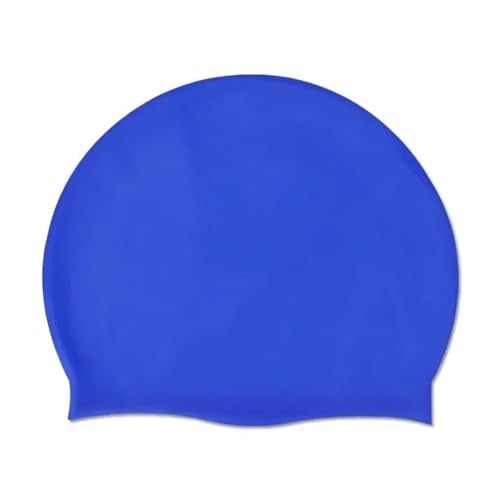 Hochelastische Silikon-Badekappe for Erwachsene, einfarbig, wasserdicht, Ohrenschutz, kann for eine Lange Zeit verwendet Werden, weich, angenehm zu tragen(Blue) von JCUIyon