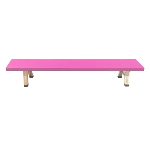 JCWGLY Balletequipment Massivholz-Tanzhocker, Ballett-Stretching-Gymnastik-Balance-Trainingsgerät, Stabile Und Hochbelastbare Tanzübungsbank(Rose red,2 m/6.56 ft) von JCWGLY