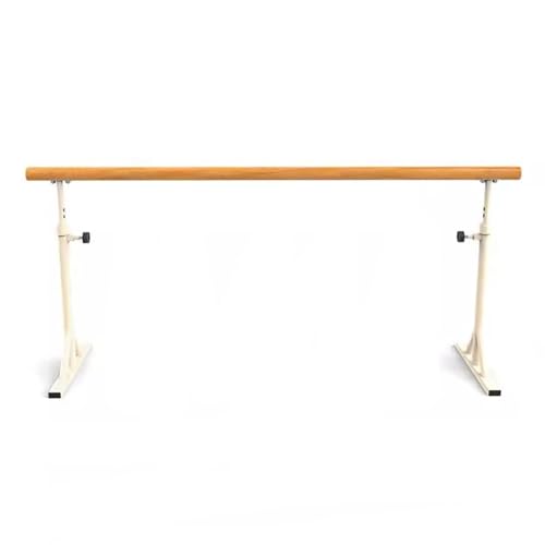 JCWGLY Ballettstange Tragbare Ballettstange Aus Massivem Holz, Verstellbar 80–120 cm Für Erwachsene Fitness Stretching Training Tanz Ballettstange, Für Heim-Fitnessstudio(150cm) von JCWGLY