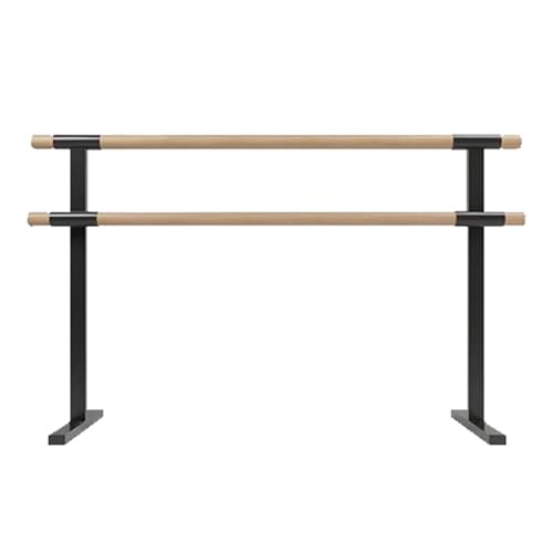 JCWGLY Ballettstange Tragbare Doppel-Ballettstange Aus Holz Für Erwachsene Zu Hause Mit Stabiler Stahlstruktur, Tanzstange Für Fitnessstudio, Tanzstudio, Stretching-Gymnastik-Workout(2.5 m/8.2 ft) von JCWGLY